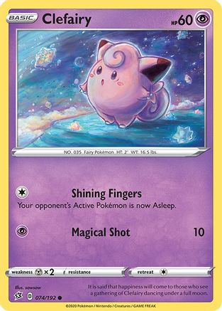 Clefairy (74) Reverse Holofoil - Rebel Clash