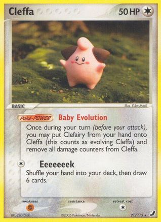 Cleffa (21) Reverse Holofoil - Unseen Forces