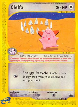 Cleffa (48) Reverse Holofoil - Skyridge