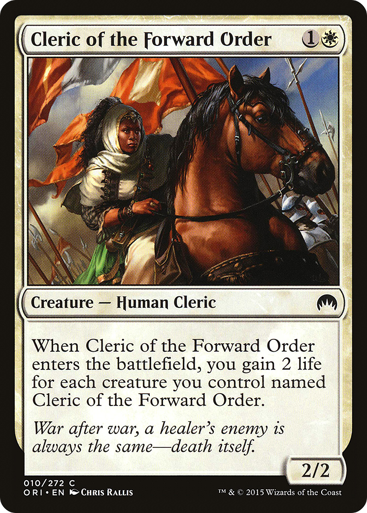 Cleric of the Forward Order (010) Foil - Magic Origins