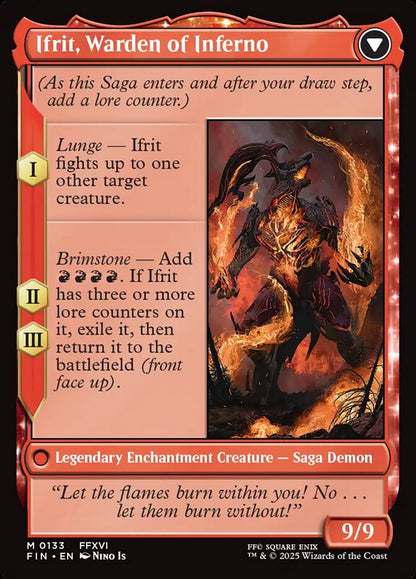 Clive, Ifrit's Dominant // Ifrit, Warden of Inferno (133) - FINAL FANTASY
