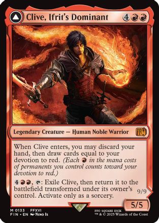 Clive, Ifrit's Dominant // Ifrit, Warden of Inferno (133) - FINAL FANTASY