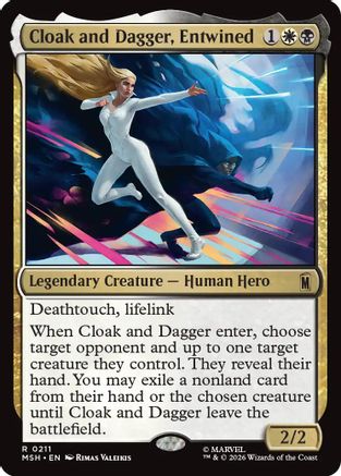 Cloak and Dagger, Entwined (211) Foil - Marvel Super Heroes