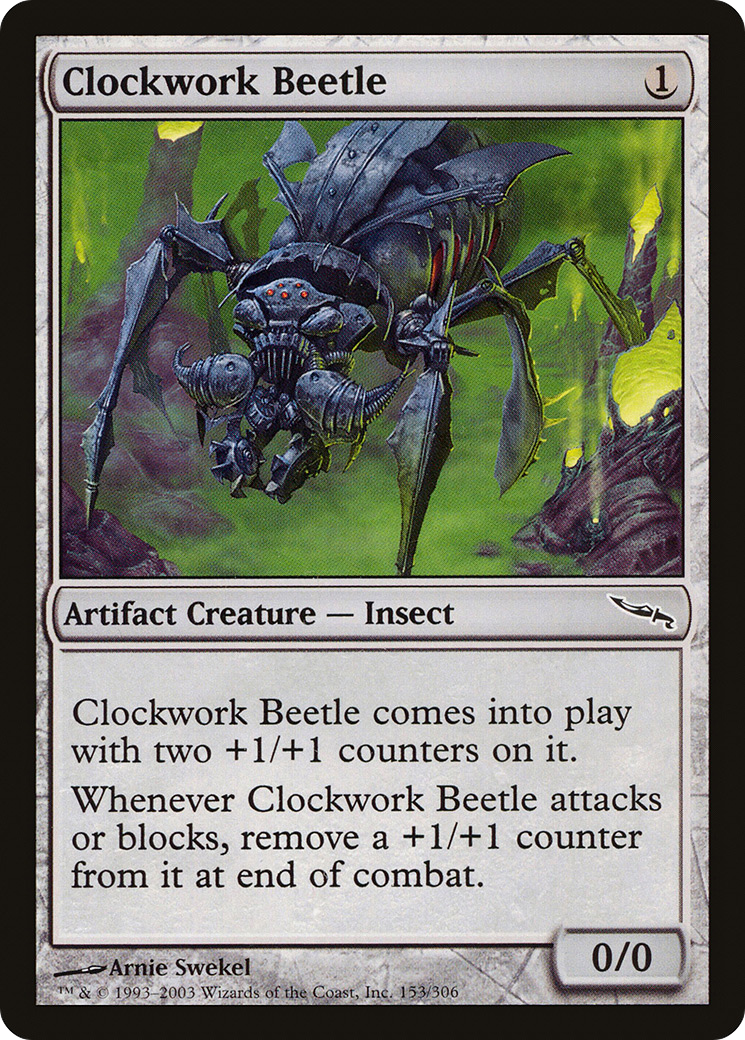 Clockwork Beetle (153) Foil - Mirrodin