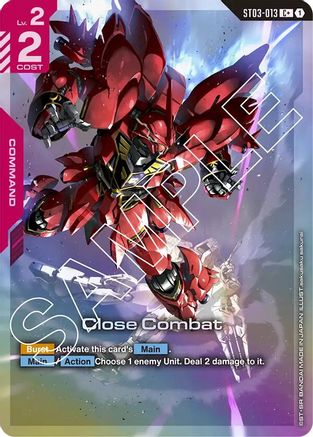 Close Combat (C+) (ST03-013) Holofoil - Starter Deck 03: Zeons Rush