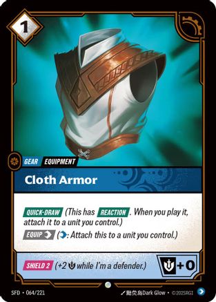 Cloth Armor (064) Foil - Spiritforged
