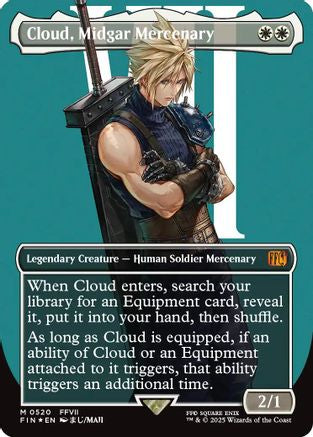 Cloud, Midgar Mercenary (Borderless) (520) Surge Foil - FINAL FANTASY