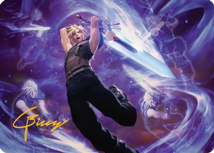 Cloud's Limit Break (023s) Gold-Stamped - Art Series: FINAL FANTASY