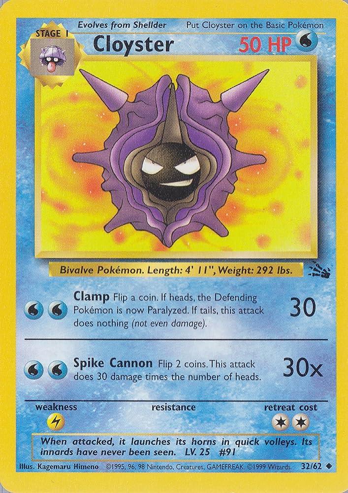 Cloyster (32) (Unlimited) - Fossil