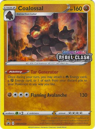 Coalossal (Prerelease) (SWSH024) Holofoil - Black Star Promos