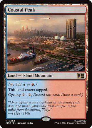 Coastal Peak (232) Surge Foil - Commander: Marvel Super Heroes