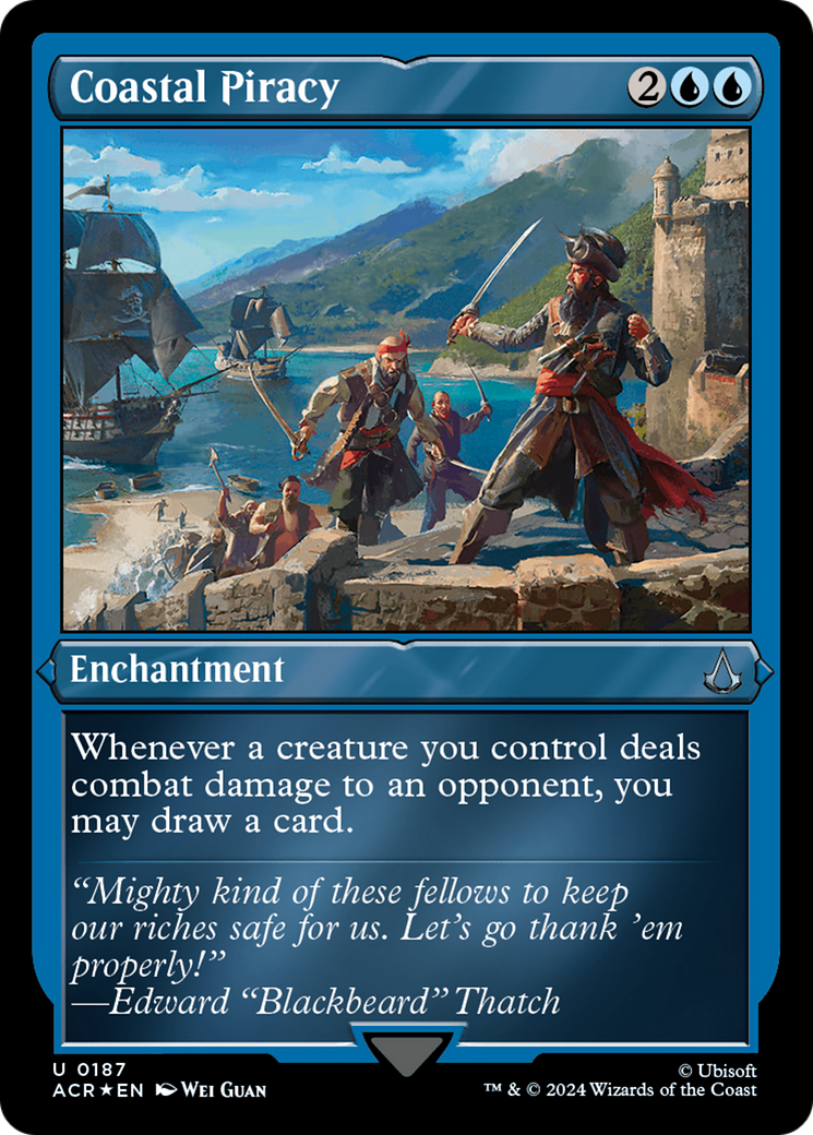 Coastal Piracy (187) Etched Foil - Assassin's Creed