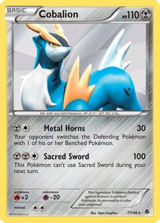 Cobalion (77) Holofoil - Emerging Powers