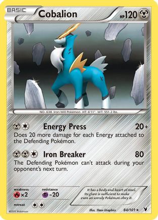 Cobalion (84) Reverse Holofoil - Noble Victories