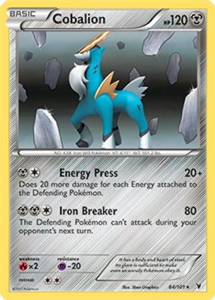 Cobalion (Battle Arena Deck Exclusive) (84) - Noble Victories