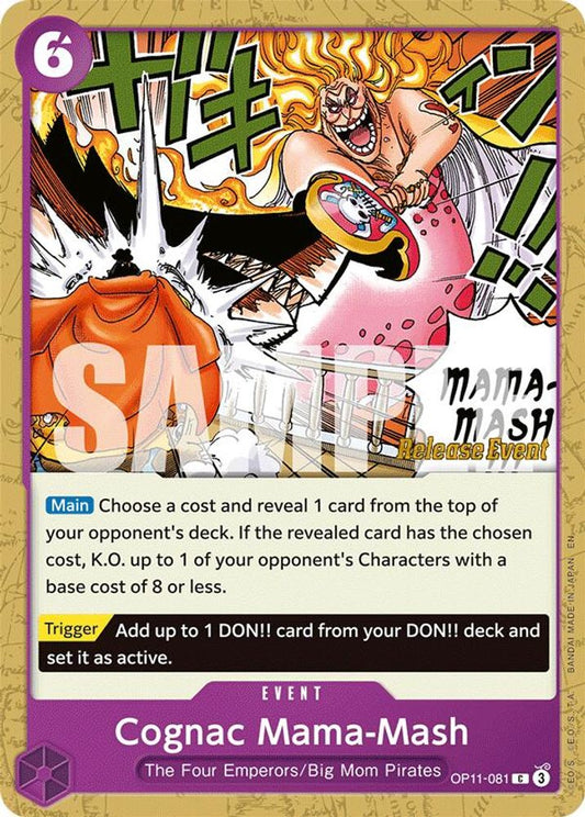 Cognac Mama-Mash (OP11-081) Release Event Cards