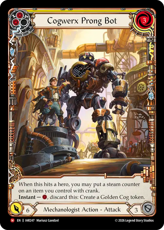 Cogwerx Prong Bot (Extended Art) (IAR247) Rainbow Foil - Usurp the Shadow Throne
