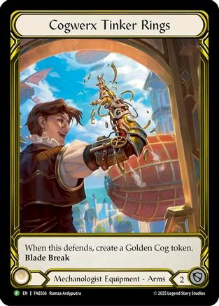 Cogwerx Tinker Rings (Golden) (FAB336) Cold Foil - Flesh and Blood: Promo Cards