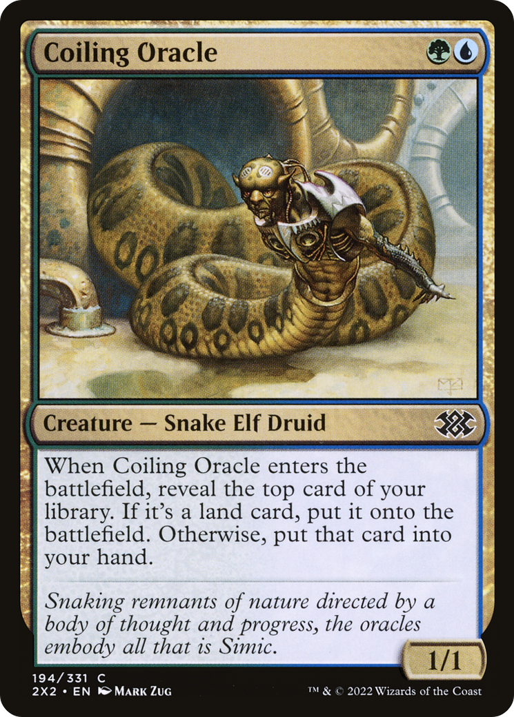 Coiling Oracle (194) Foil - Double Masters 2022