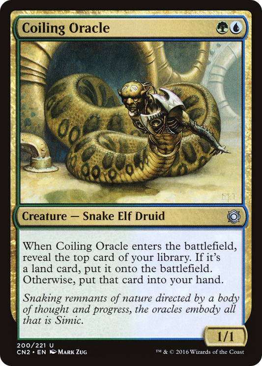 Coiling Oracle (200) Foil - Conspiracy: Take the Crown