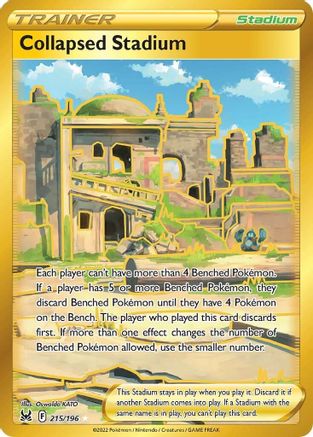 Collapsed Stadium (Gold) (215) Holofoil - Lost Origin