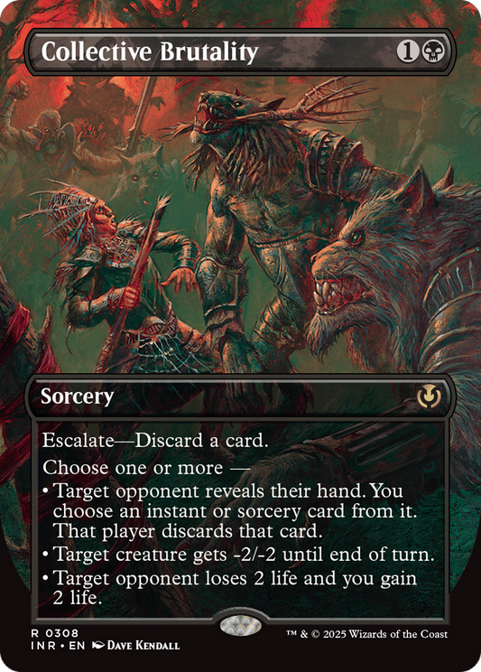 Collective Brutality (Borderless) (308) Foil - Innistrad Remastered