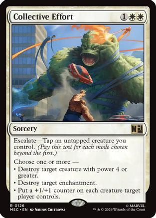 Collective Effort (126) Surge Foil - Commander: Marvel Super Heroes