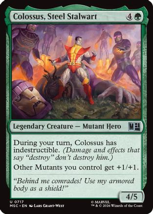 Colossus, Steel Stalwart (717) Foil - Commander: Marvel Super Heroes