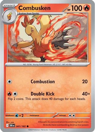 Combusken (41) Reverse Holofoil - Destined Rivals