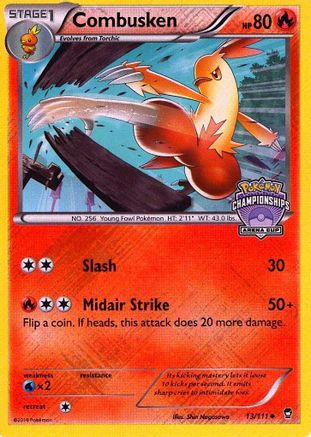 Combusken (Arena Cup Championships) (13) Reverse Holofoil - League & Championship Cards