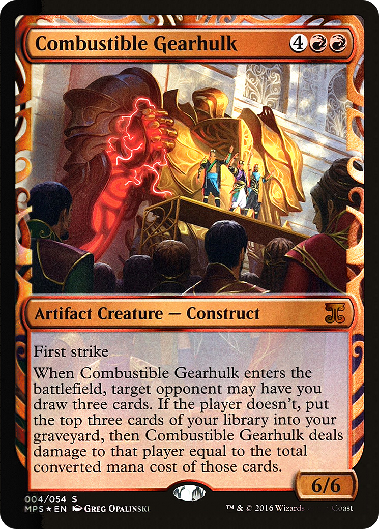 Combustible Gearhulk (004) Foil - Kaladesh Inventions