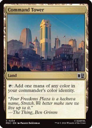 Command Tower (234) Surge Foil - Commander: Marvel Super Heroes