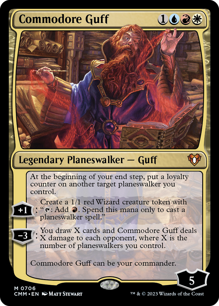Commodore Guff (706) Foil - Commander Masters
