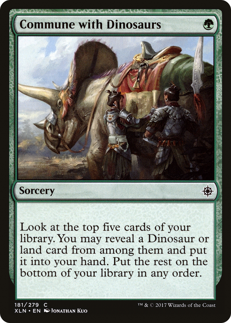 Commune with Dinosaurs (181) Foil - Ixalan