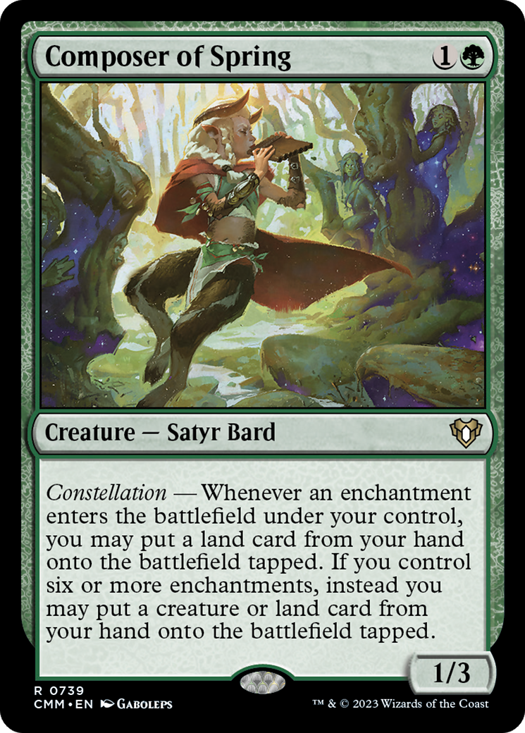 Composer of Spring (739) - Commander Masters