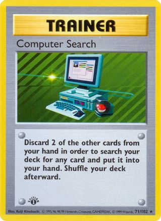 Computer Search (71) (1st Edition) - Base Set (Shadowless)