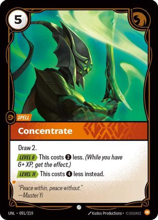 Concentrate (091) Foil - Unleashed
