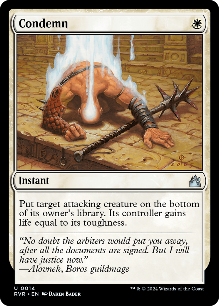 Condemn (014) Foil - Ravnica Remastered