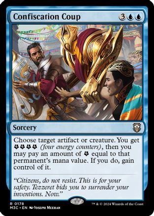 Confiscation Coup (178) Ripple Foil - Commander: Modern Horizons 3