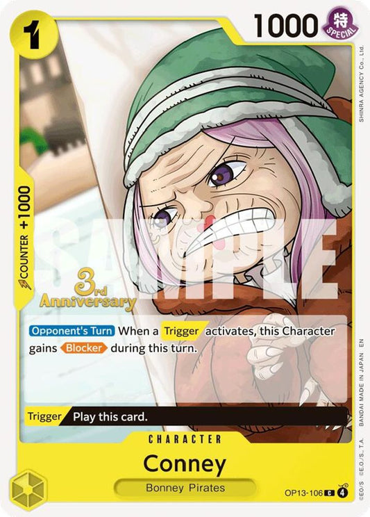 Conney (OP13-106) 3rd Anniversary Tournament Cards