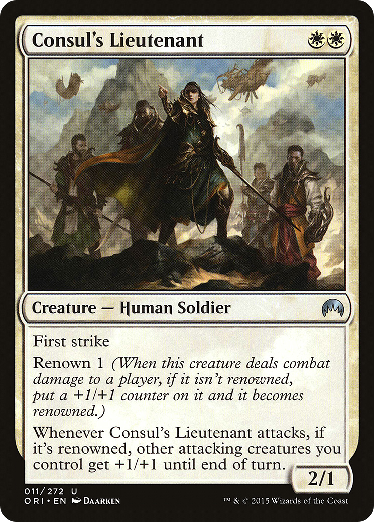 Consul's Lieutenant (011) Foil - Magic Origins