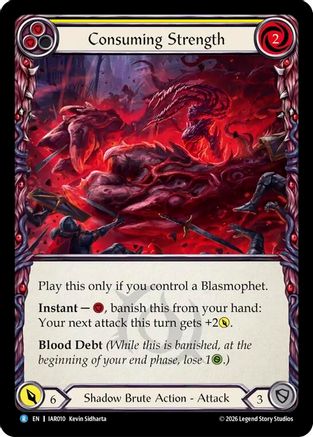 Consuming Strength (IAR010) Rainbow Foil - Usurp the Shadow Throne