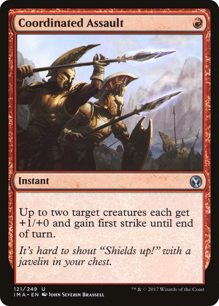 Coordinated Assault (121) Foil - Iconic Masters