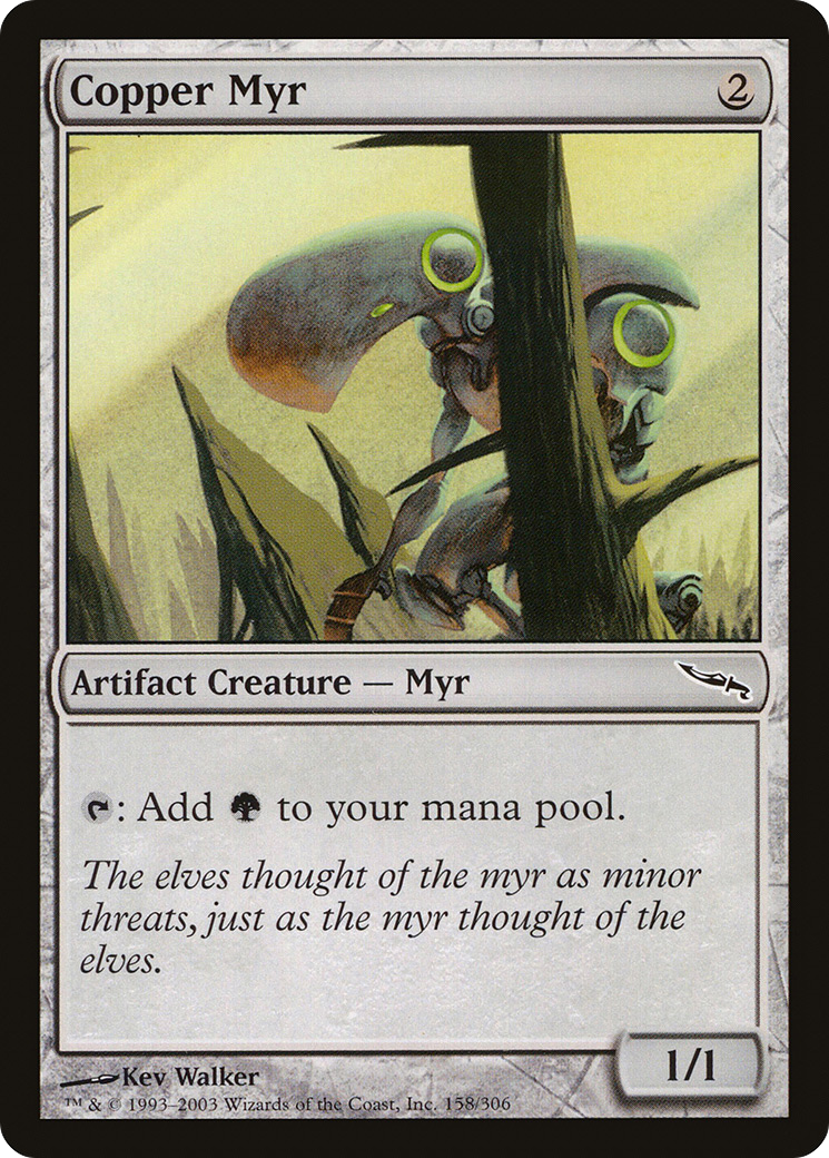 Copper Myr (158) Foil - Mirrodin