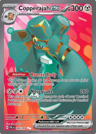 Copperajah ex (Full Art) (245) Holofoil - Paldea Evolved