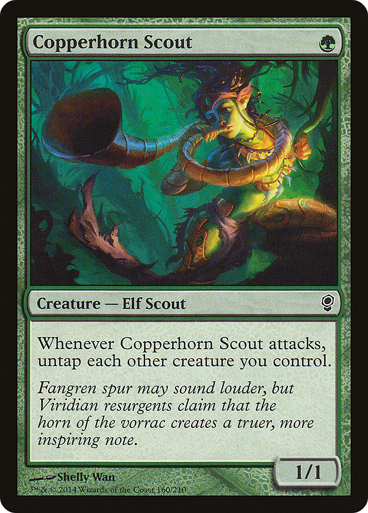 Copperhorn Scout (160) Foil - Conspiracy