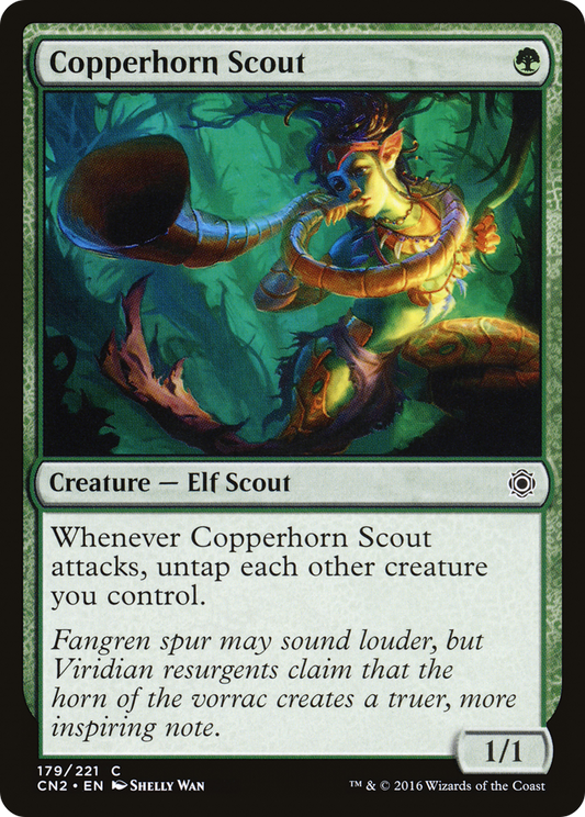 Copperhorn Scout (179) Foil - Conspiracy: Take the Crown