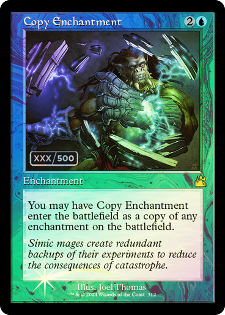Copy Enchantment (Retro) (Serial Numbered) (312) Foil - Ravnica Remastered