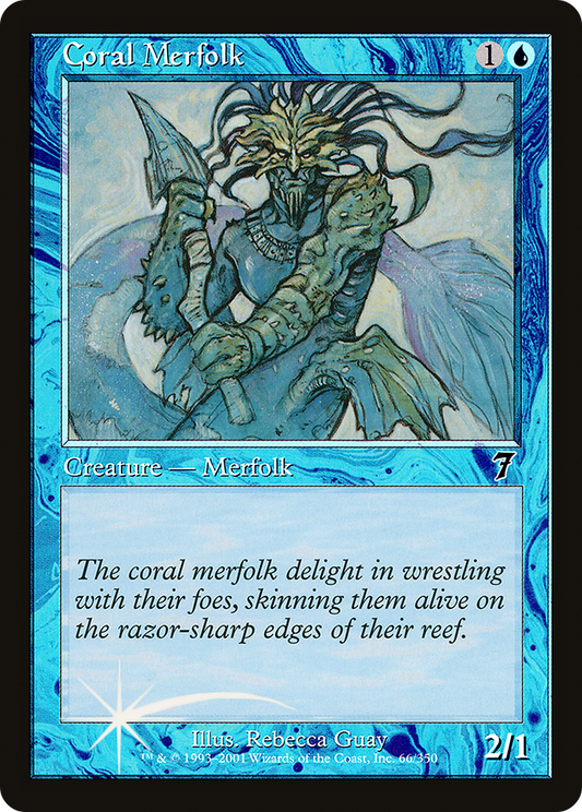 Coral Merfolk (066) Foil - Seventh Edition