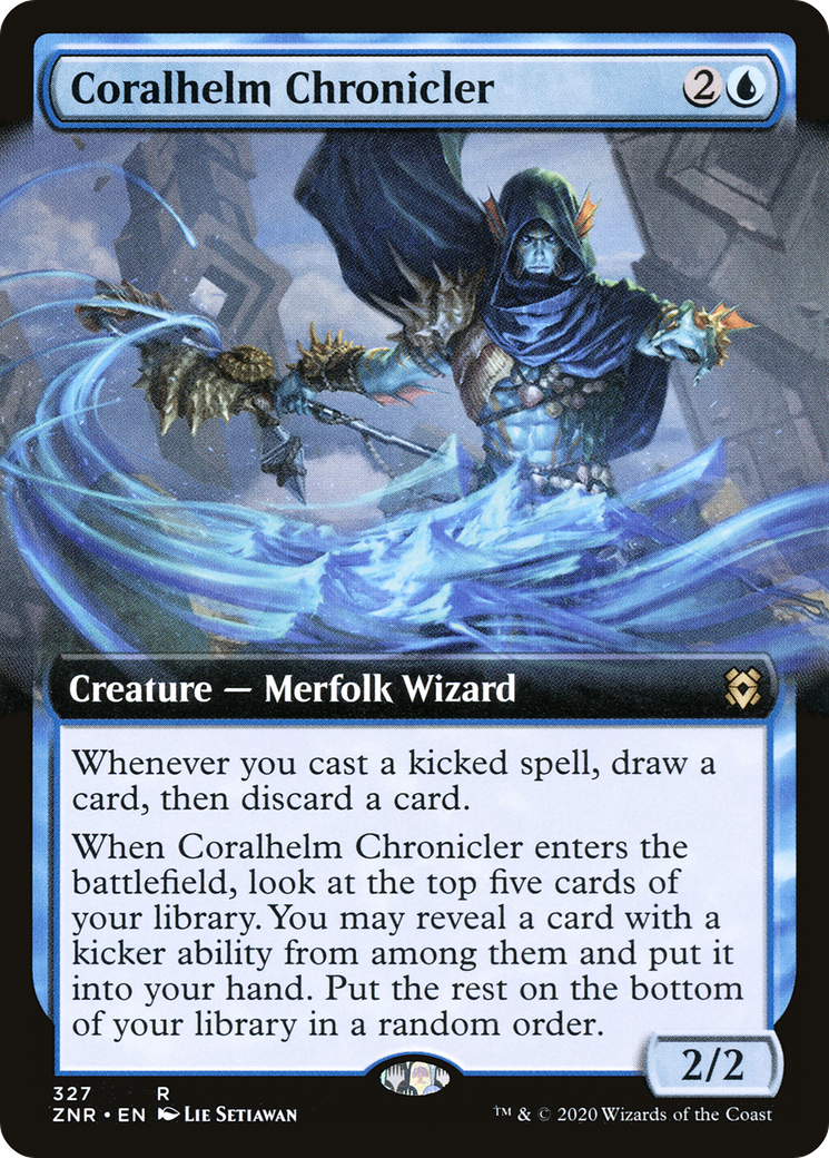 Coralhelm Chronicler (Extended Art) (327) - Zendikar Rising Foil